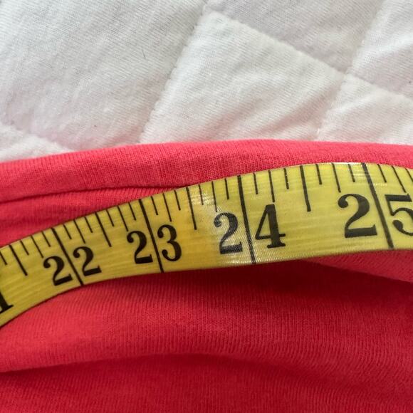 WALT DISNEY WORLD Womens Spirit Jersey XS Coral Pink Back Spell Out Long Sleeve - Picture 12 of 13